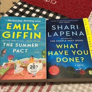 Emily Giffin and Shari Lapena Novels